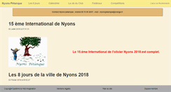 Desktop Screenshot of nyons-petanque.com